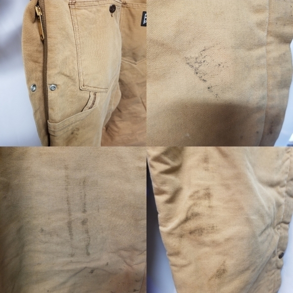 Vintage Polar King by Key Premium Waist Zip Insulated Duck Coveralls Size 46 XL - Picture 8 of 10